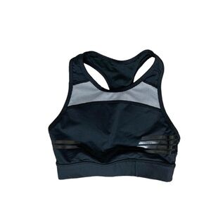 Lilybod Women's Sports Bra Tank Top Black Activewear Cropped Racerback Size XS